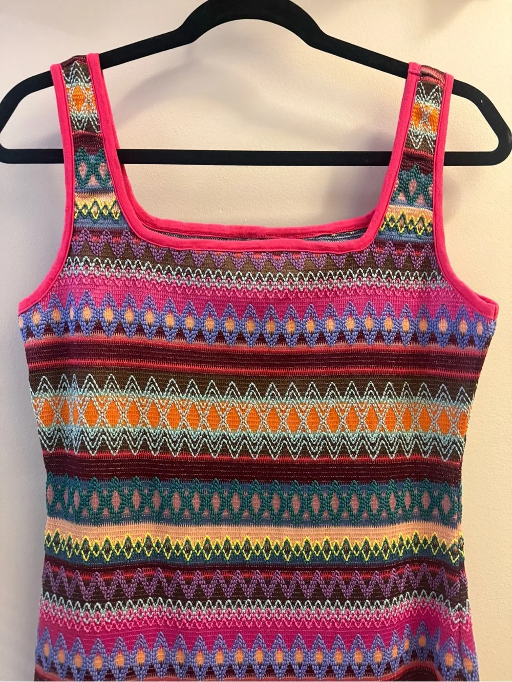 Vibrant Multicolor Knit Bodycon Dress -- Brand new, never worn